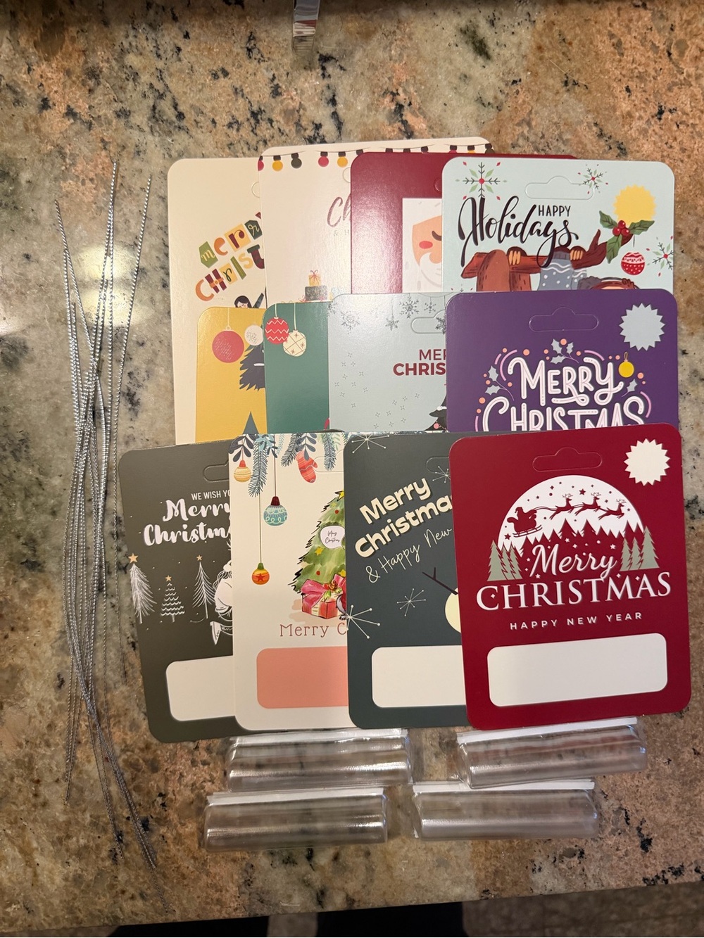 Holiday Merry Christmas Gift Tags - Assorted. For creative cash gift giving.